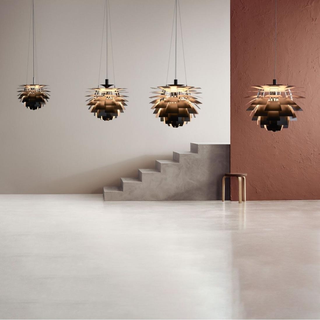 Modern Sculptural Layered Pendant Light