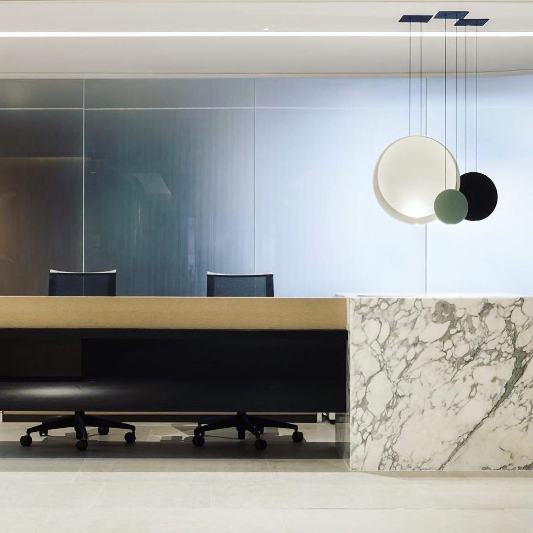 Modern Flattened Cosmos Pendant Light