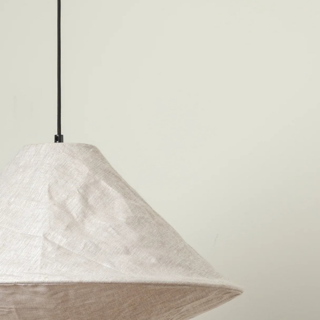 Zalen Collapsible Fabric Shade - Handcrafted Woven Pendant Light for Dining Room and Entryway Ambiance T650
