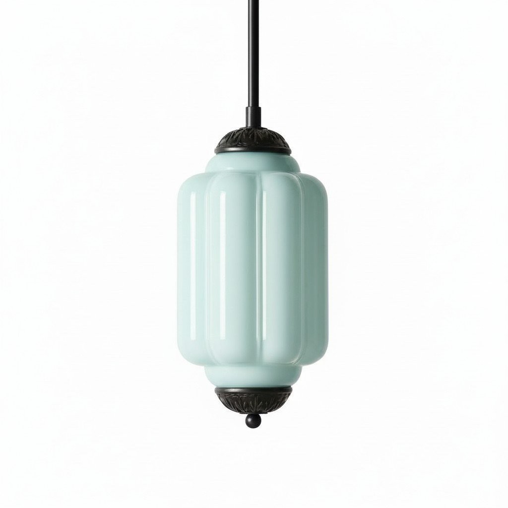 Eloise Vintage Glass Chandelier - Milk Glass Home Accent T289