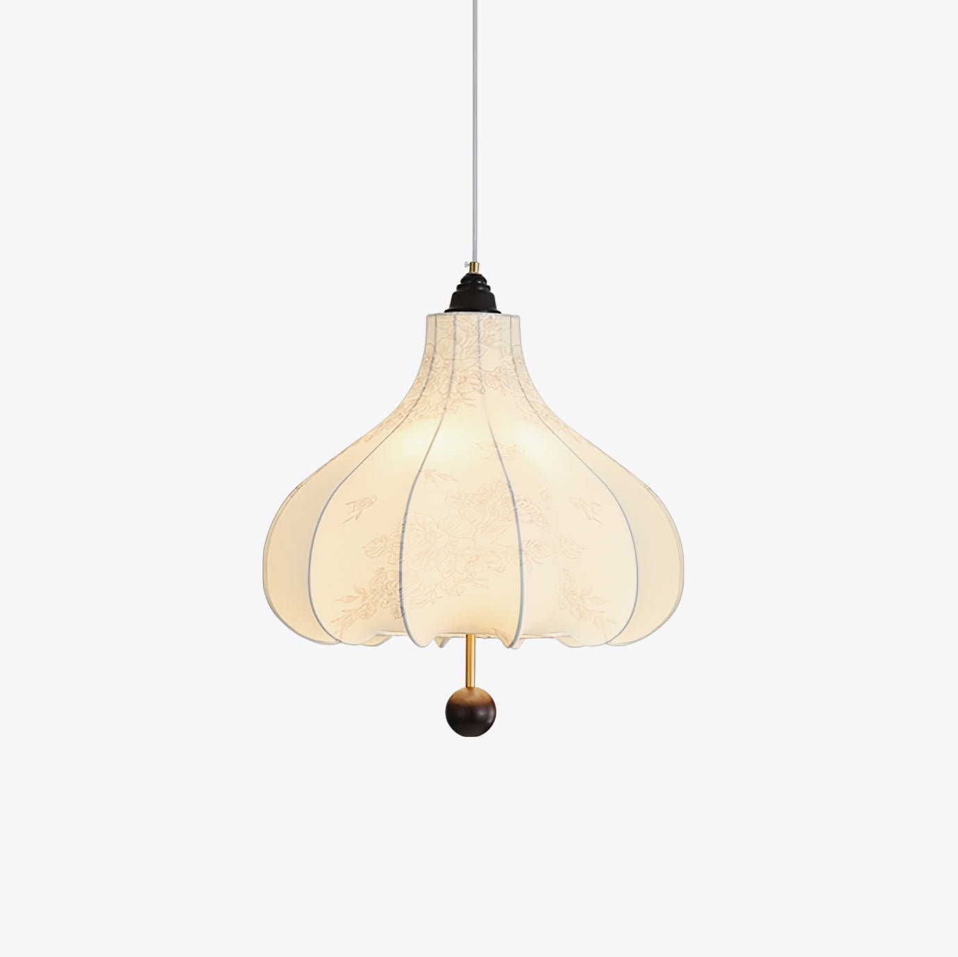 Retro Chestnut Fabric Pendant Light M568