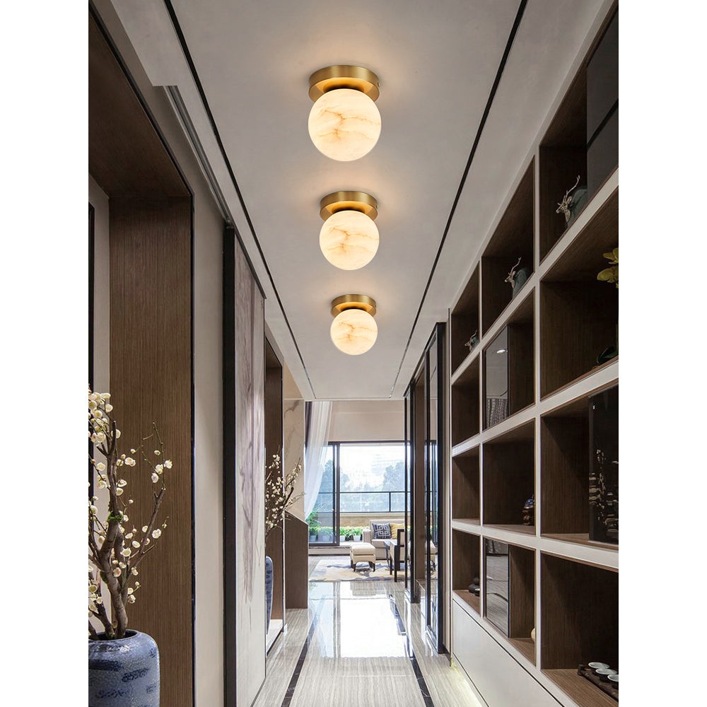 Melange Alabaster Ceiling Light D496