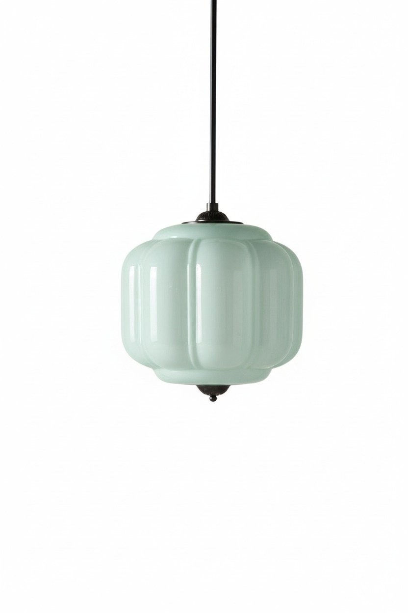 Eloise Vintage Glass Chandelier - Milk Glass Home Accent T289