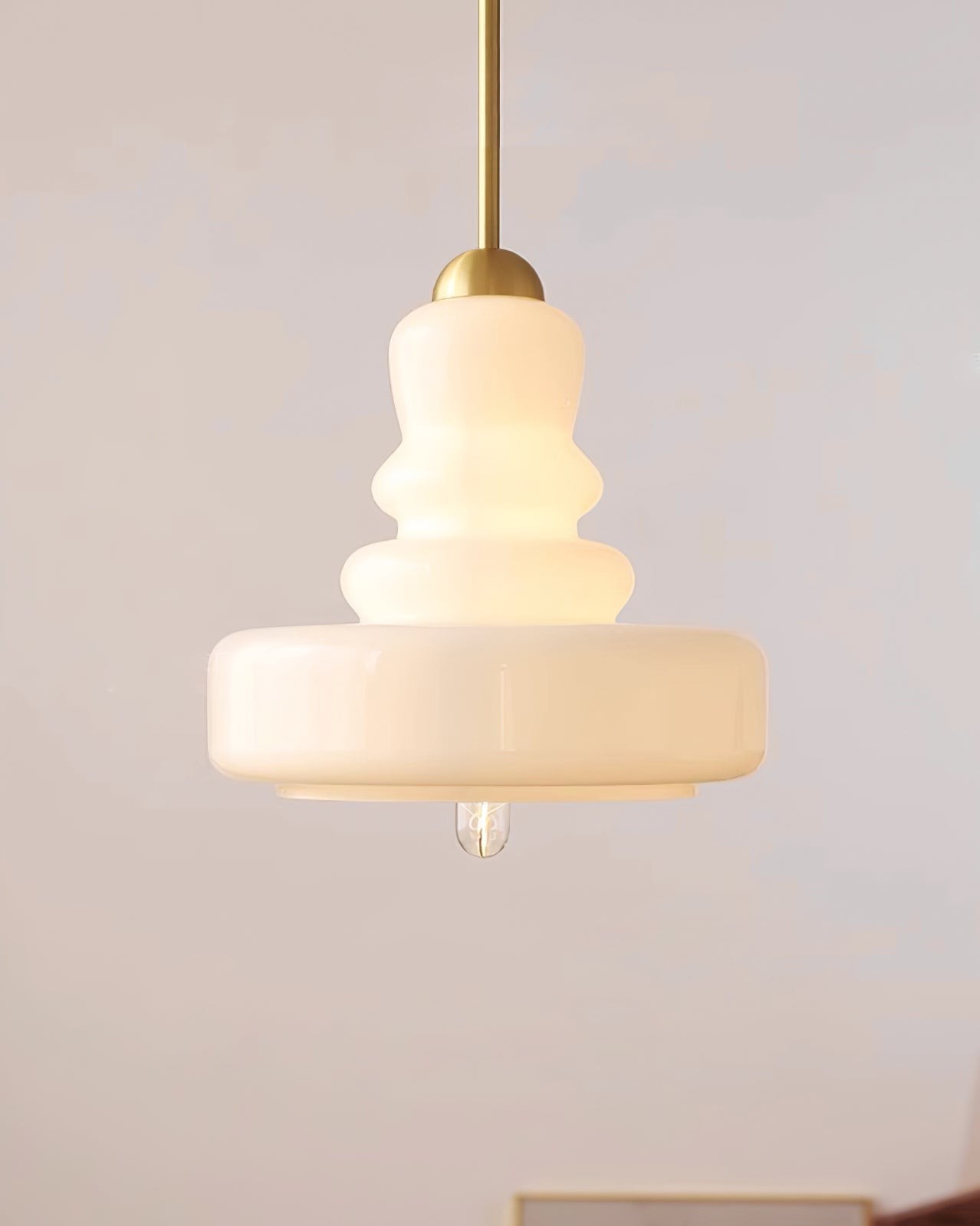 Mid Century Modern Gourd Glass Pendant Light M215