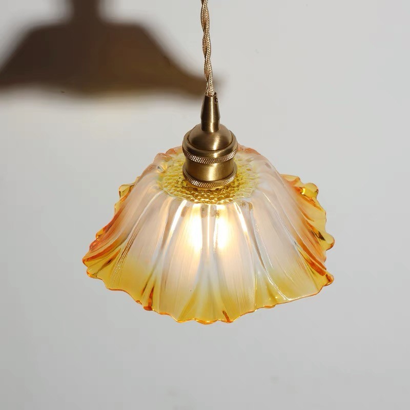 Tiffany Lotus Glass Pendant Light S55