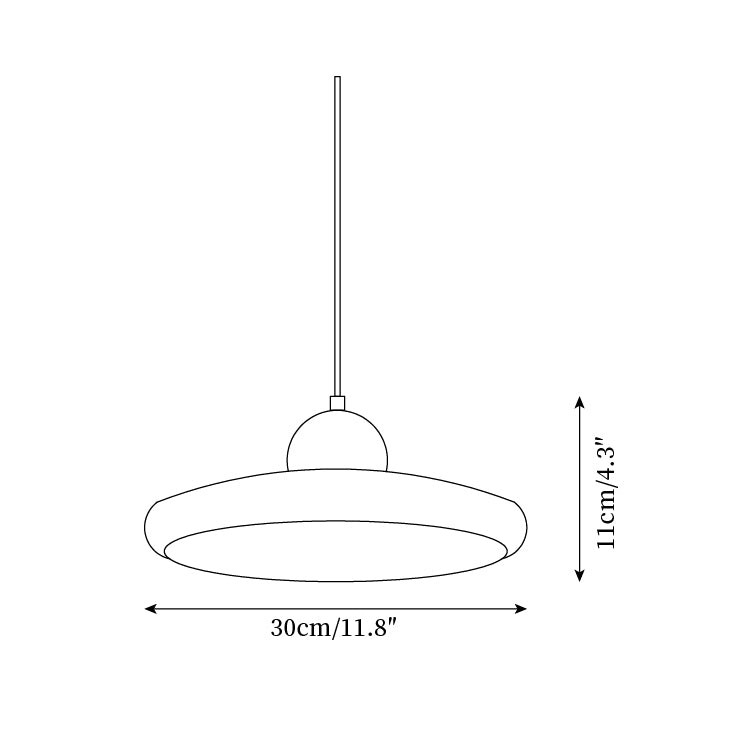 Modern Minimalist Wood Travertine Disc Pendant Light M241