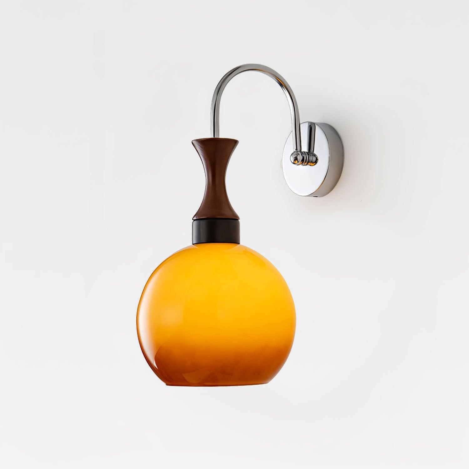 Spherical Yellow Wall Lamp M38