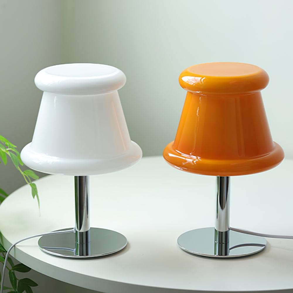 Cream Creative Irregular Cylindrical Table Lamp M49