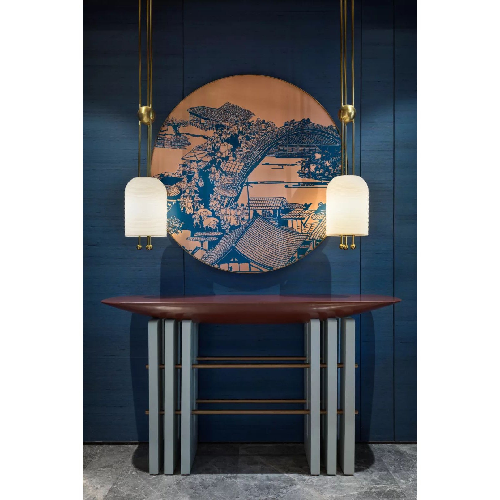 Lantern Glass Pendant Lamp D479