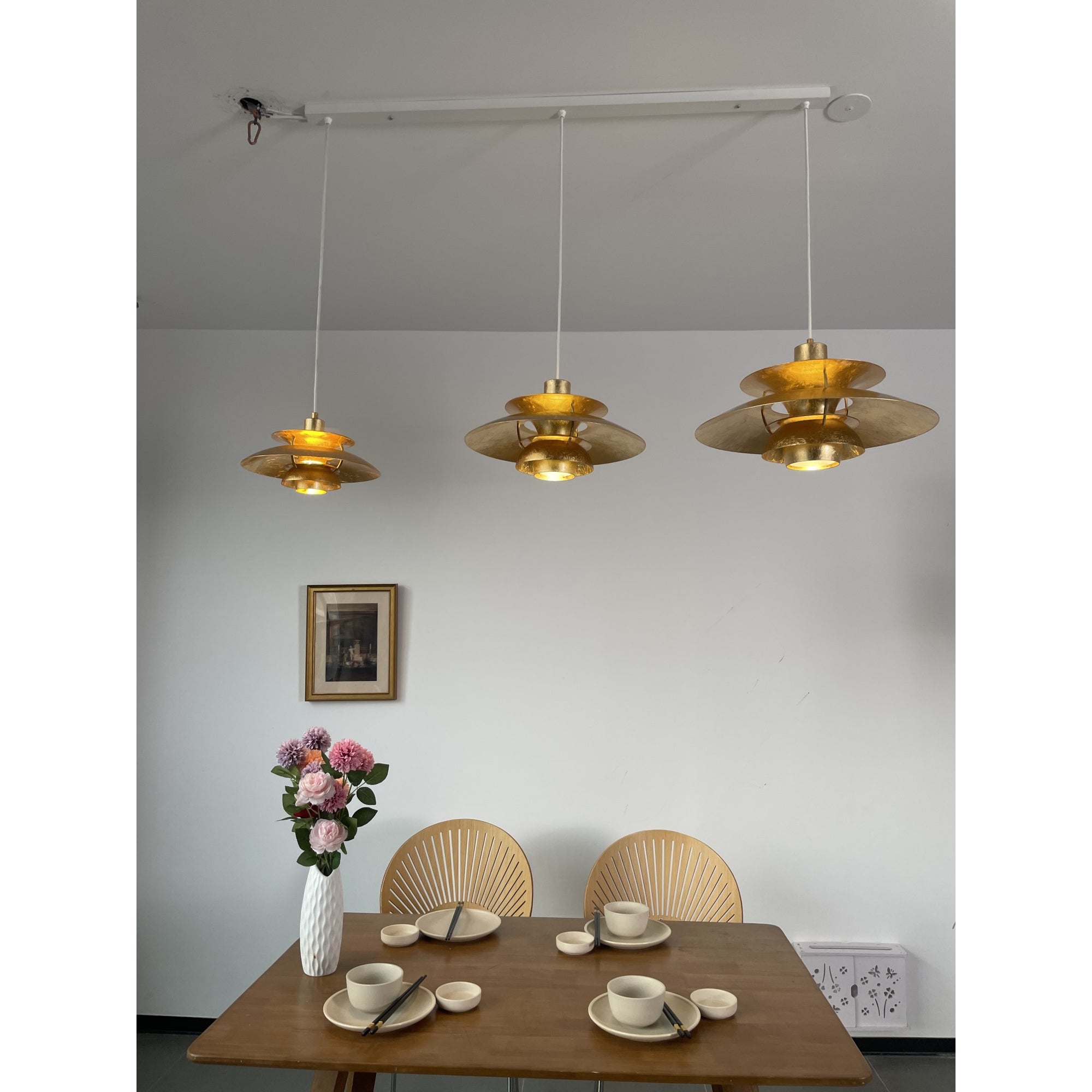 Gold Foil Layered Pendant Lamp D762