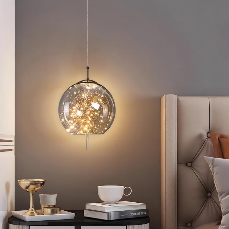 Scandinavian Cylinder Oval Glass Pendant Light M163