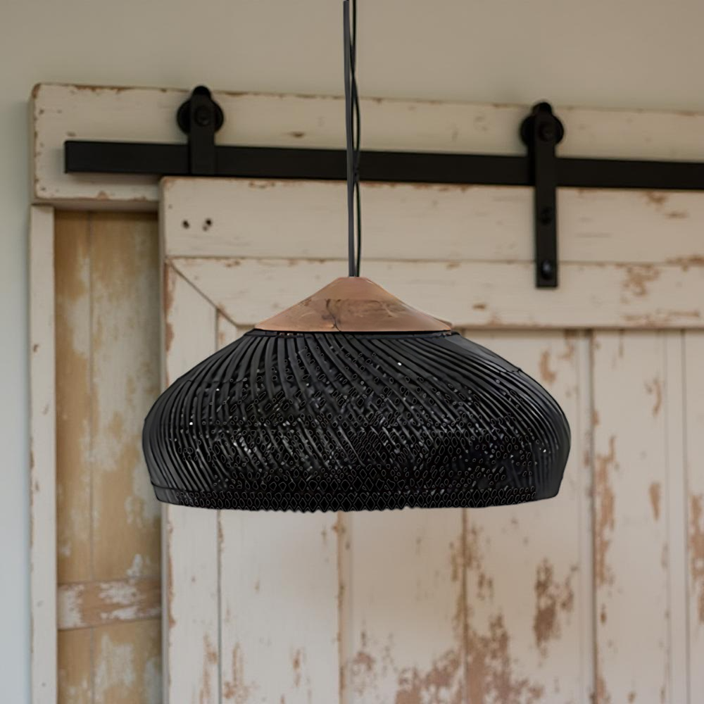 Retro Bohemian Rattan Pendant Light D836