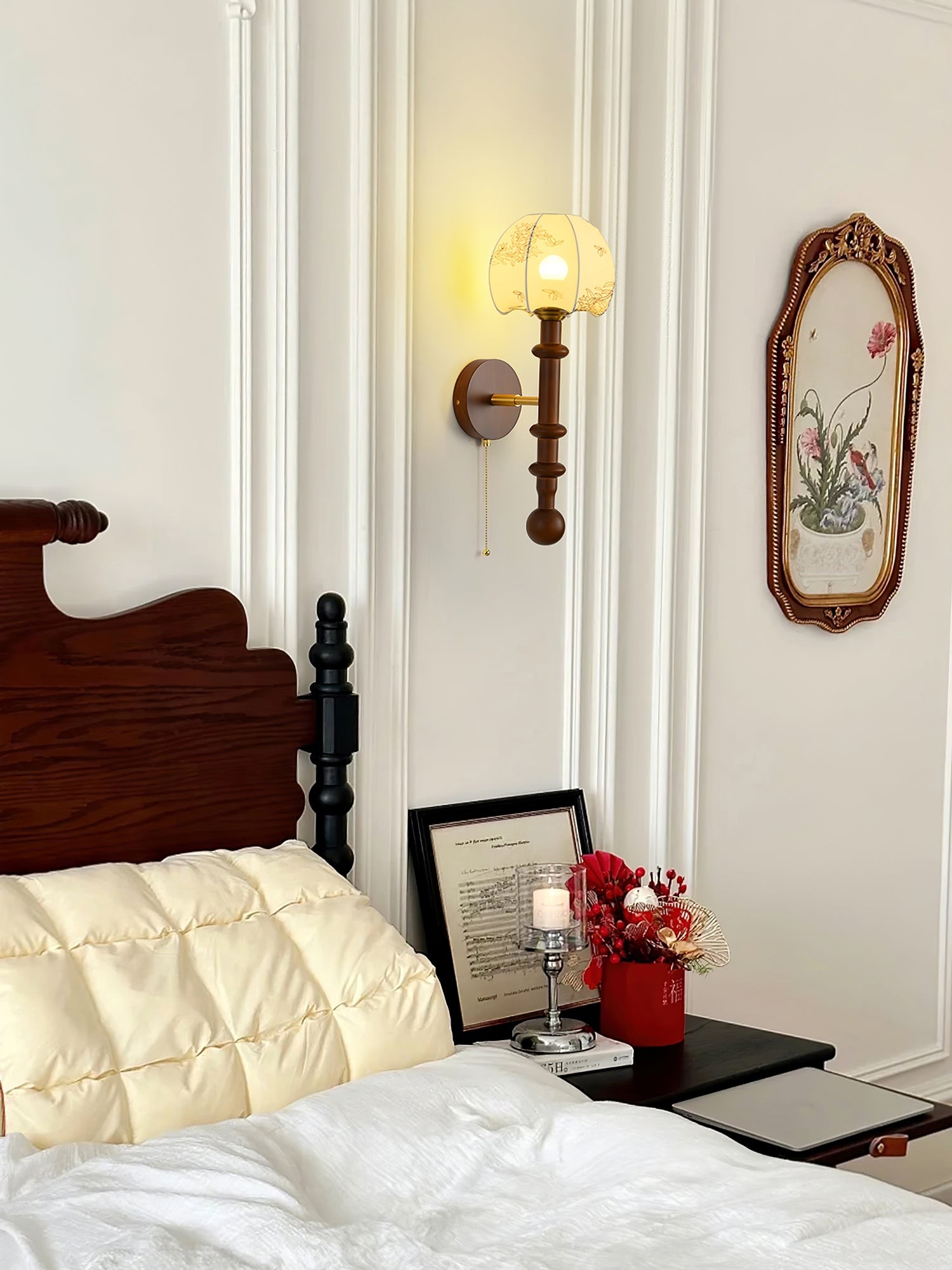Retro Solid Wood Series Wall Lamp M523