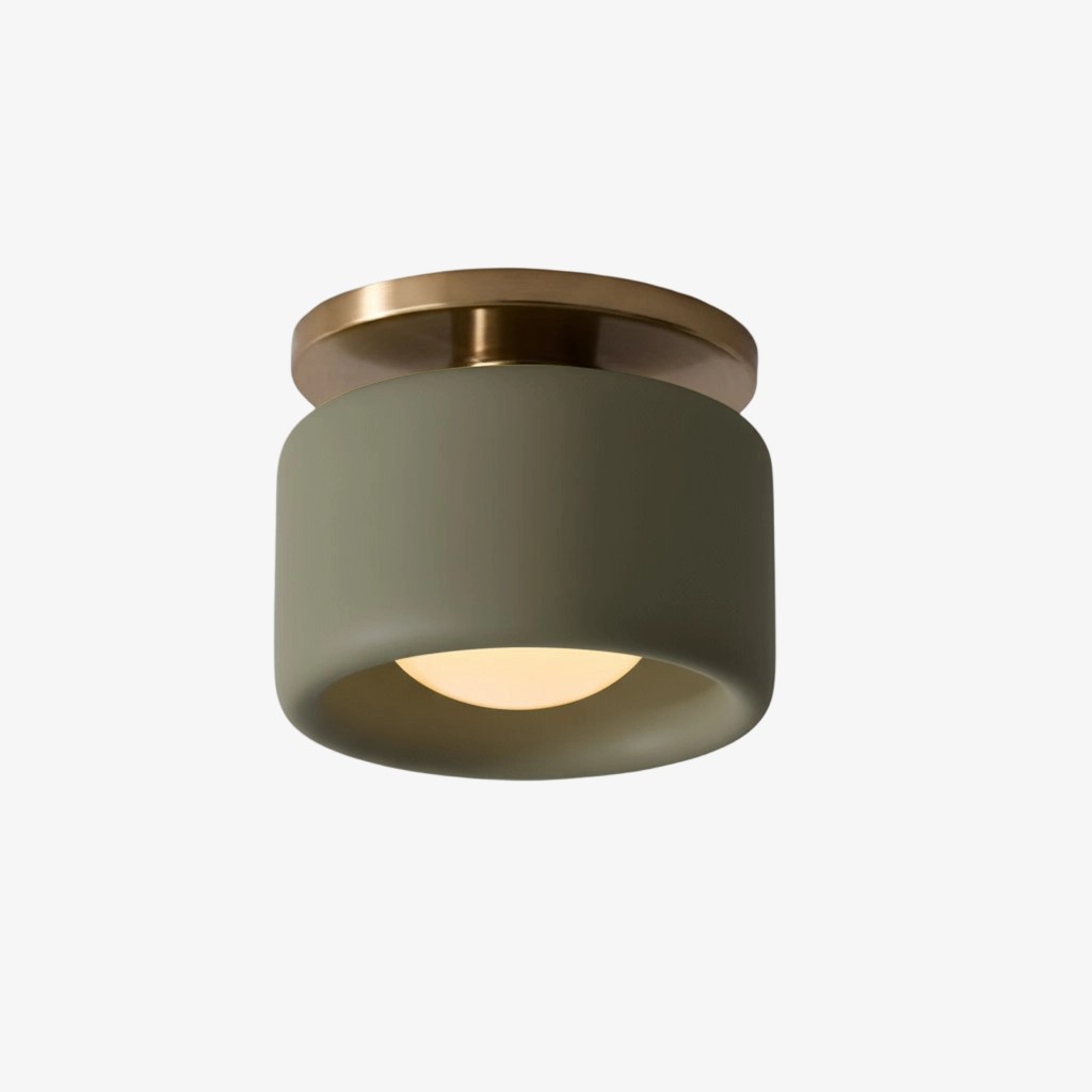 Cerova Elegant Round Porcelain Flush Mount Ceiling Light T165