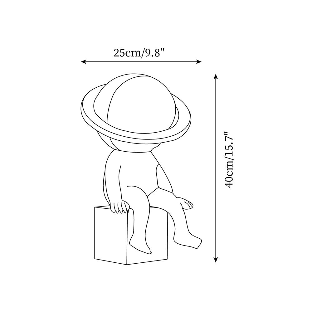 Modern Space Astronaut Resin Table Lamp M407