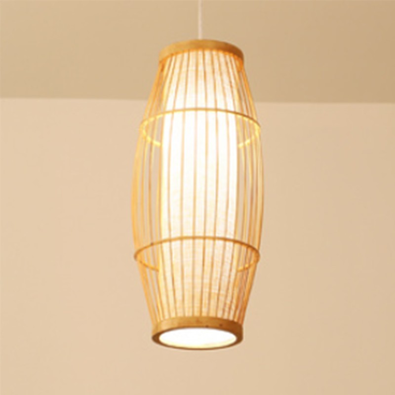 Design B CAGE Holz-Pendelleuchte – Produktansicht