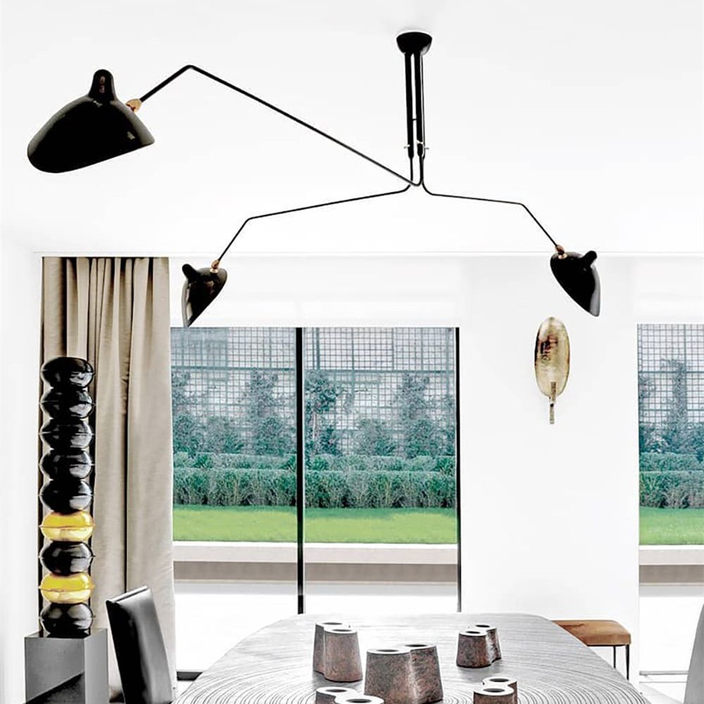 Industrial Adjustable Multi Arm Ceiling Light S17