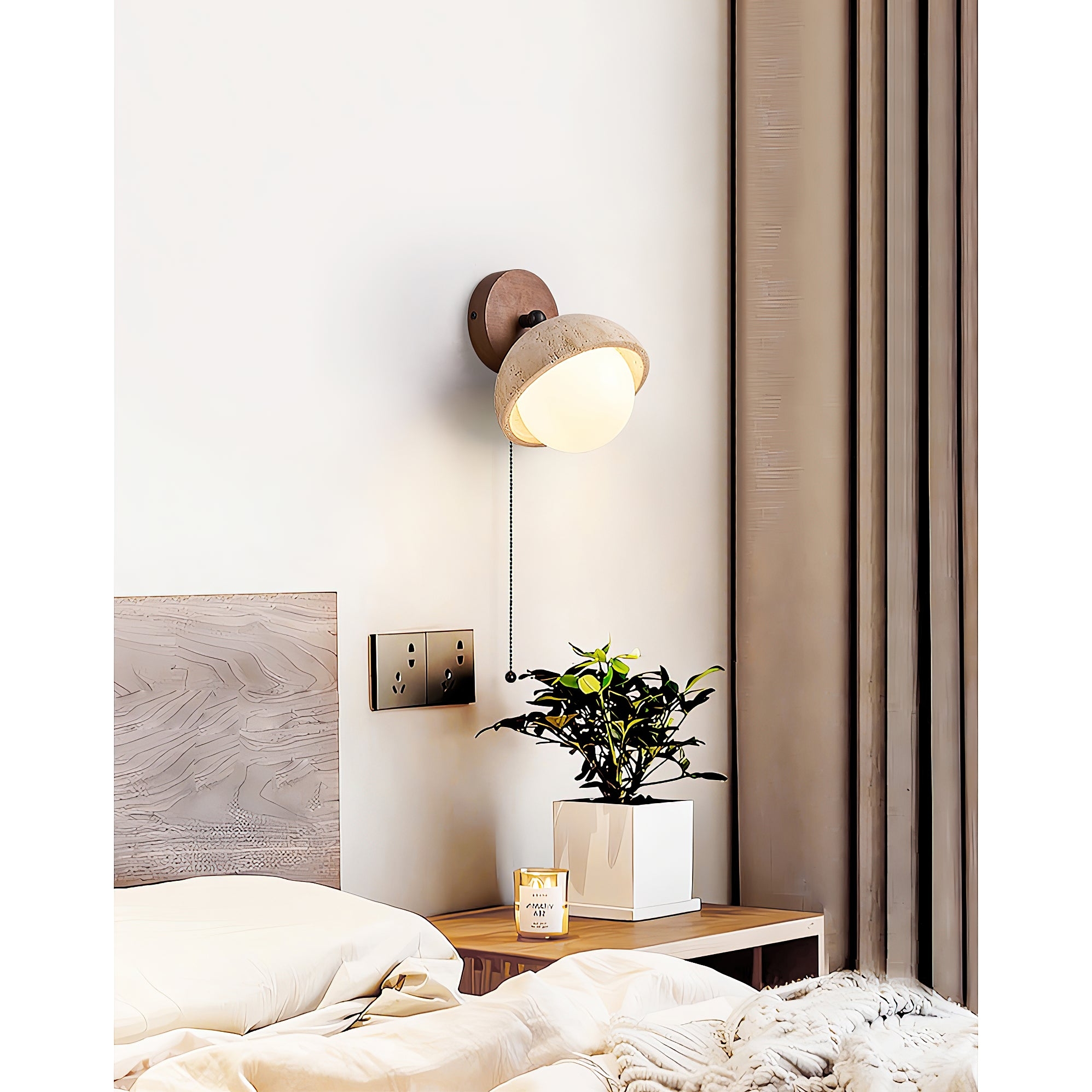 Ollina Travertine Wall Lamp D684