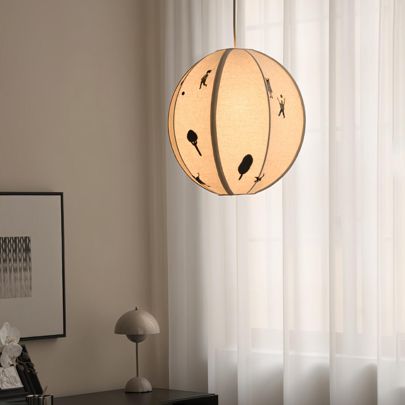Park Embroidered Textile Pendant Lamp M442