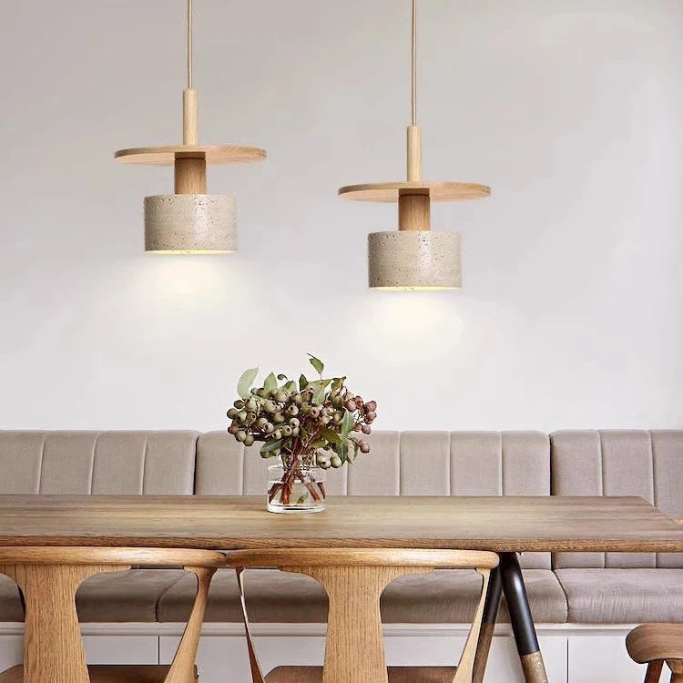 Travertine Vintage Retro Style Pendant Light D924