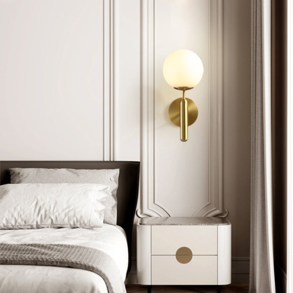 Milky Glow Modern Metal Wall Lamp D791