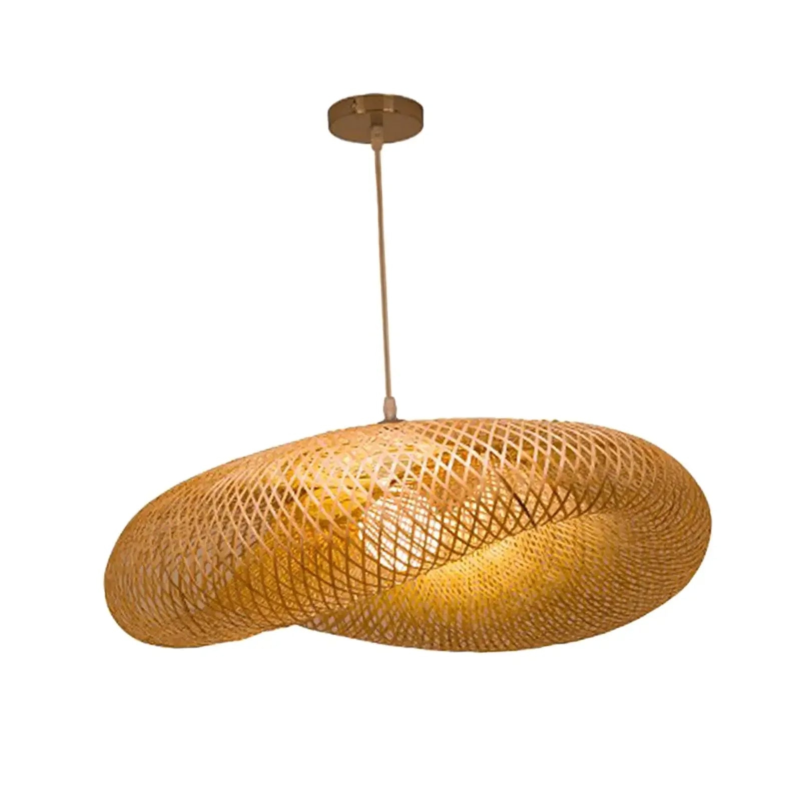 Aira Handwoven Natural Bamboo Pendant Light D773