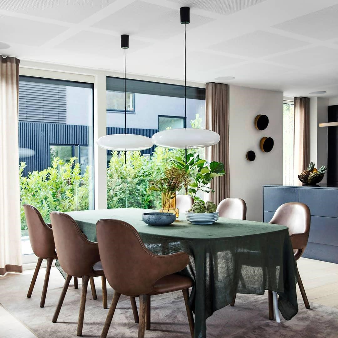 Modern Elliptical Shape Pendant Light