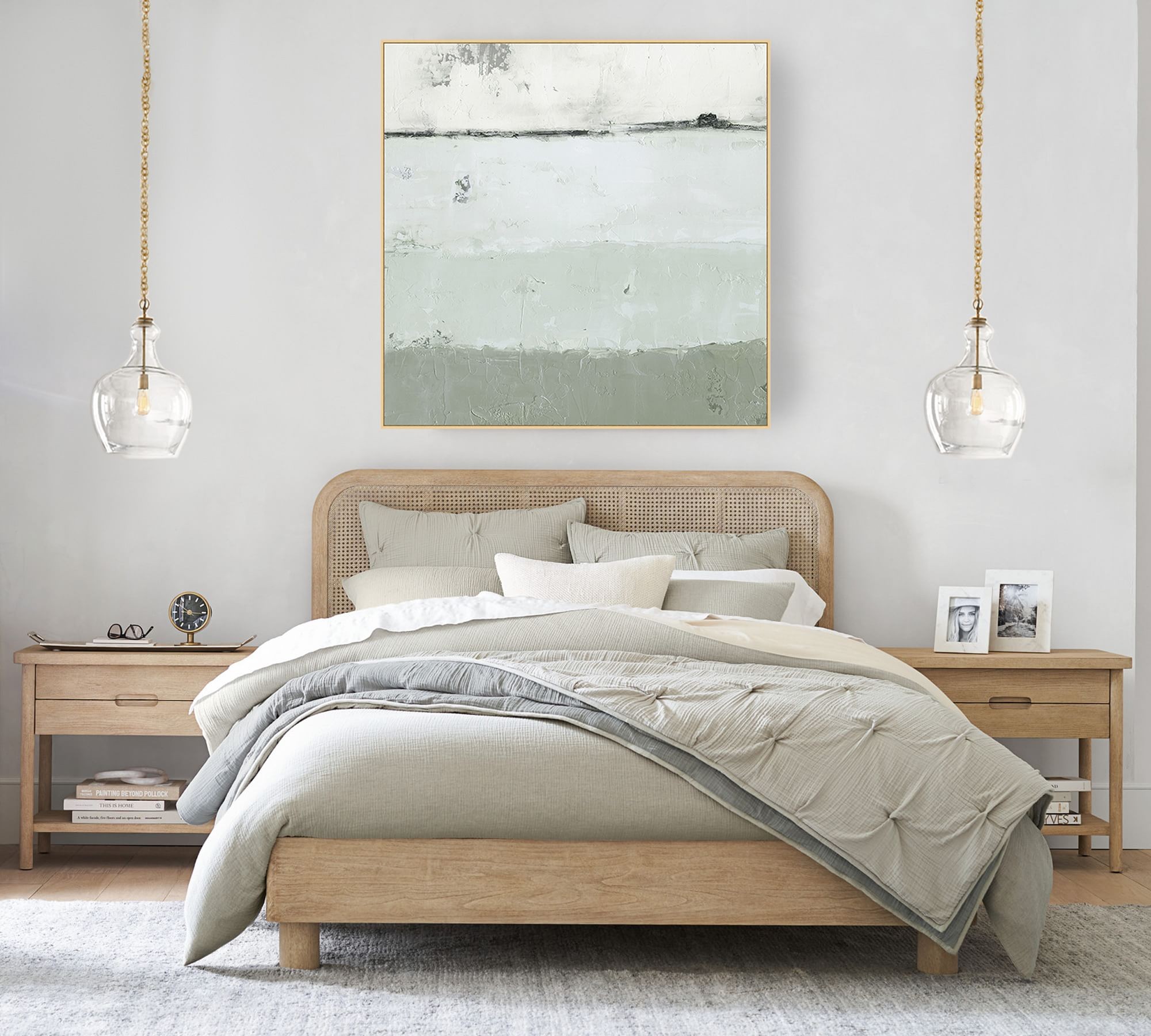 Lawson Glass Pendant Light - Recycled & Milk Glass with Bronze Accent T108