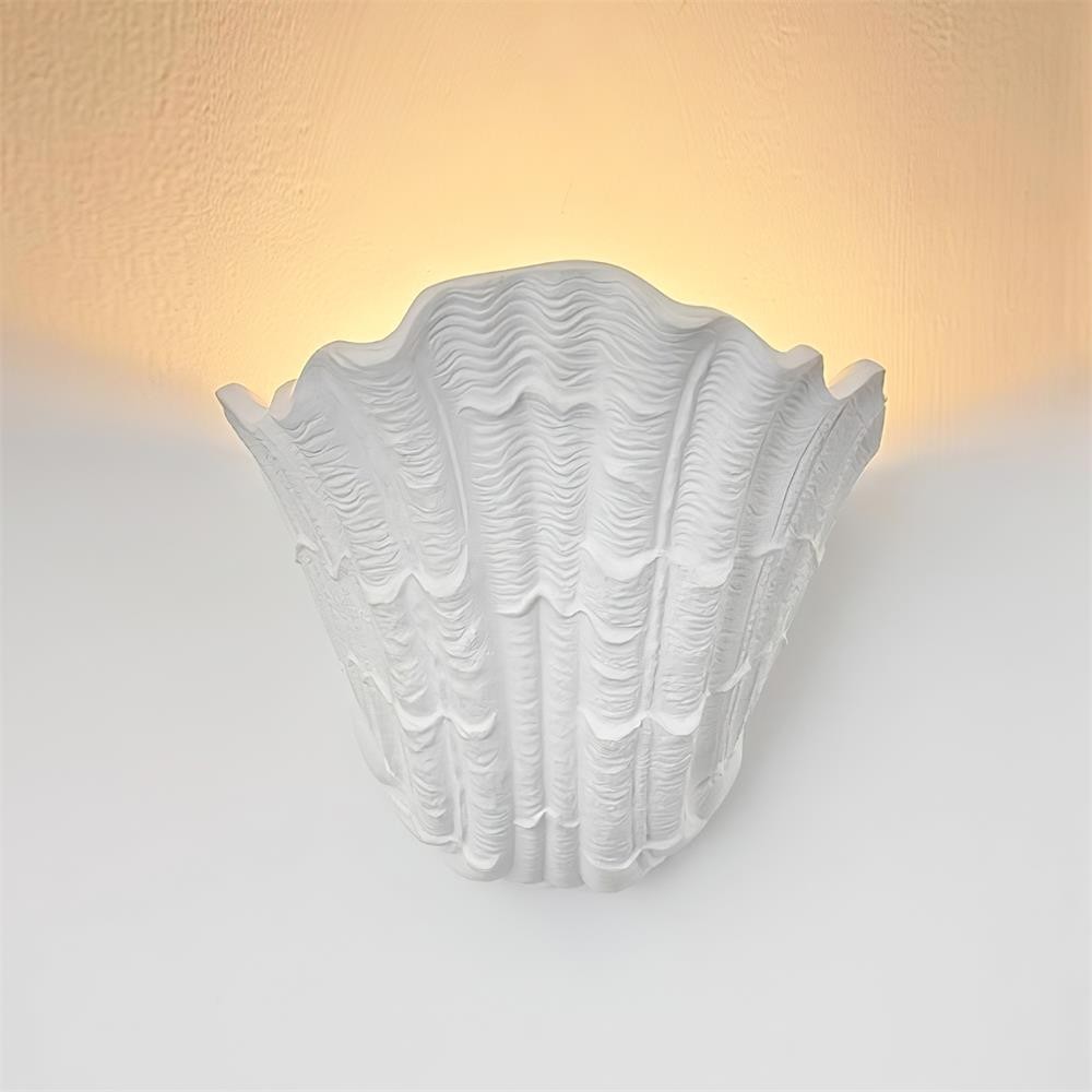 Shell Plaster Wall Lamp P067