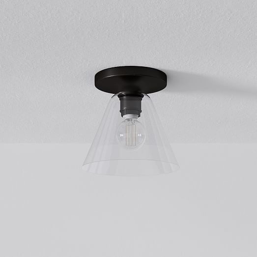 Conica Cone Flush Mount – Glass Ceiling Light for Modern Spaces T233