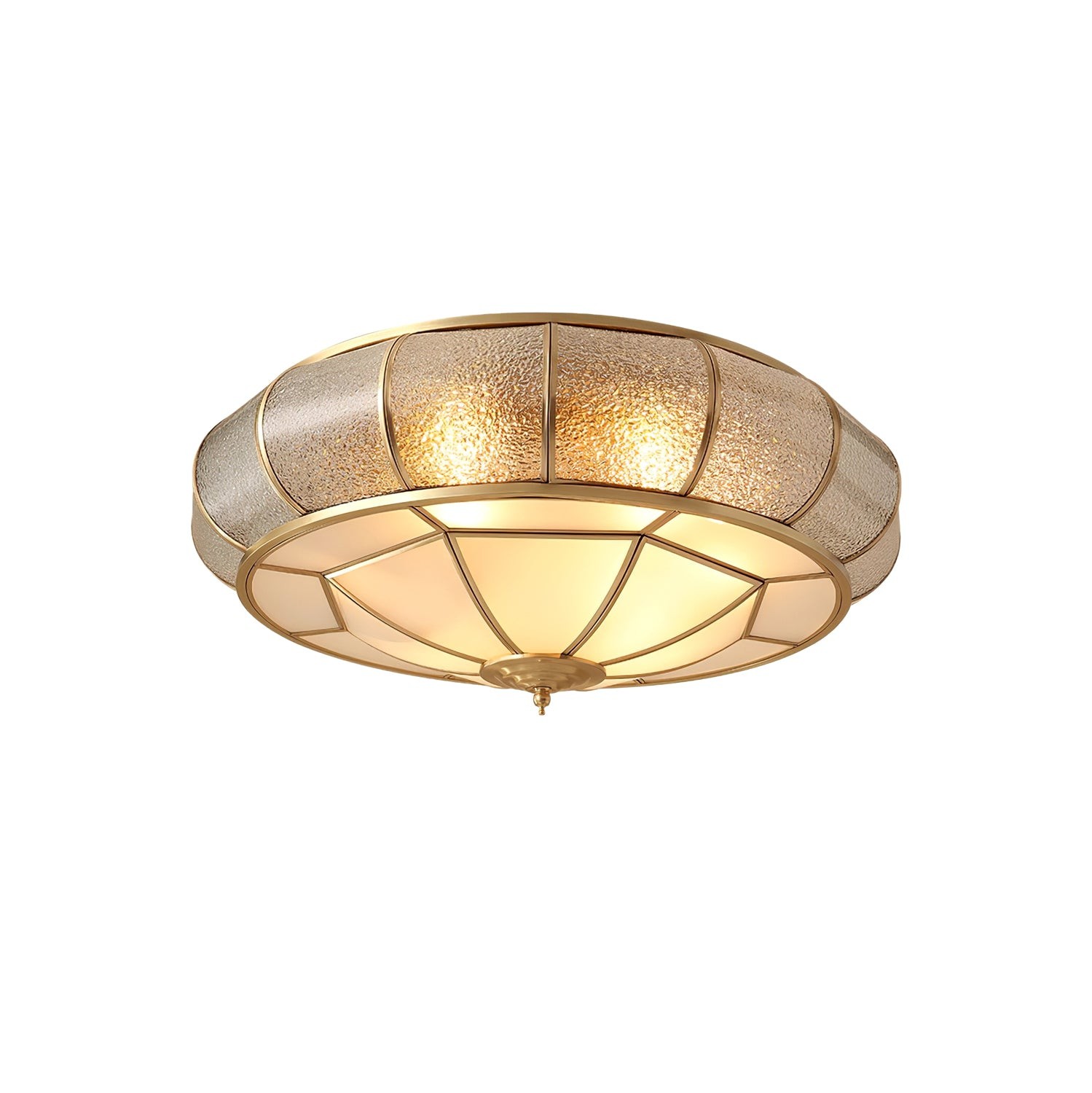 Round Textured Glass Ceiling Light M520
