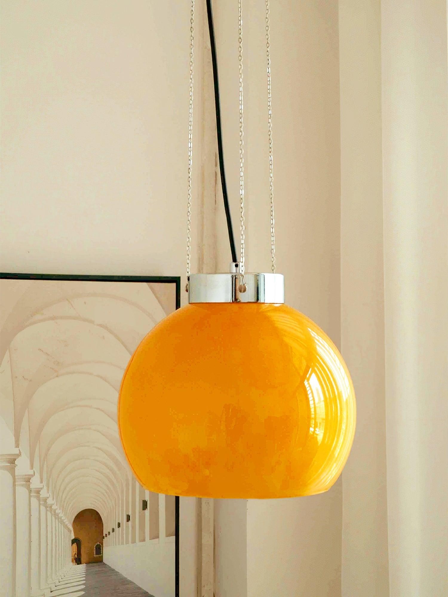 Vintage Bauhaus Creative Hemispherical Pendant Light M56