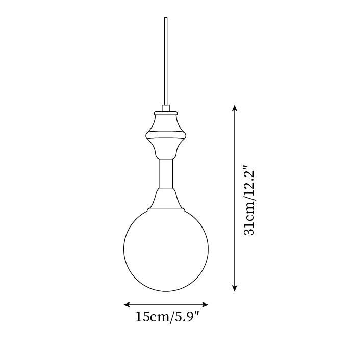 French Blue And White Atmosphere Pendant lamp M194