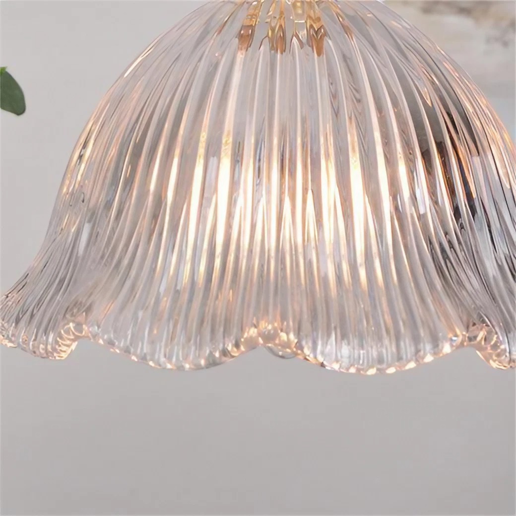 Nordic Retro Flower Glass Pendant Lamp S44