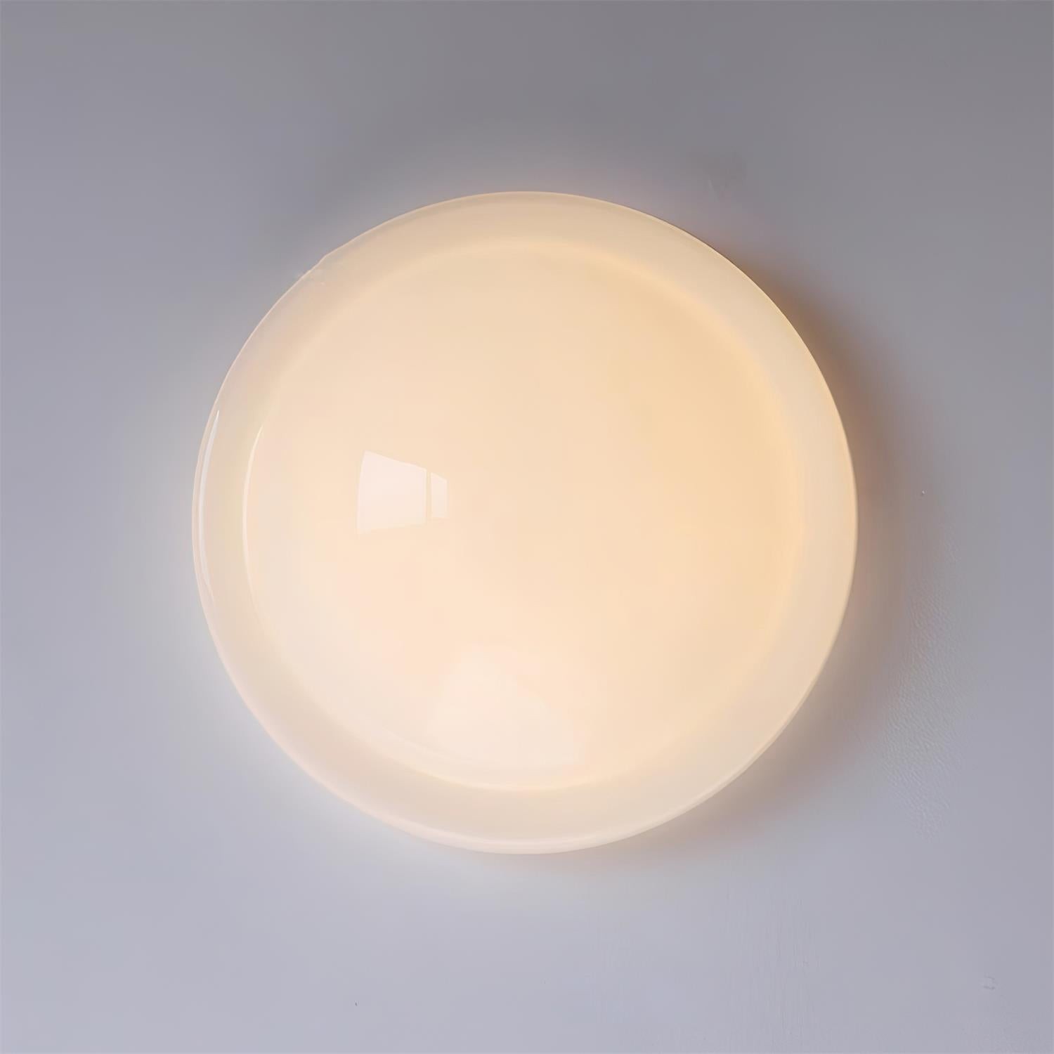 Modern Miminalist White Glass Led Ceiling Lamp M411