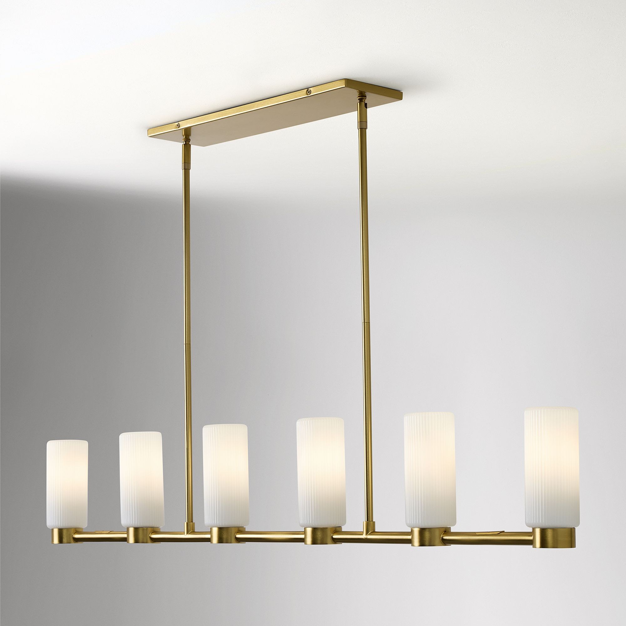 Rivora Fluted Glass Chandelier – Elegant Ribbed Lasting Design T094