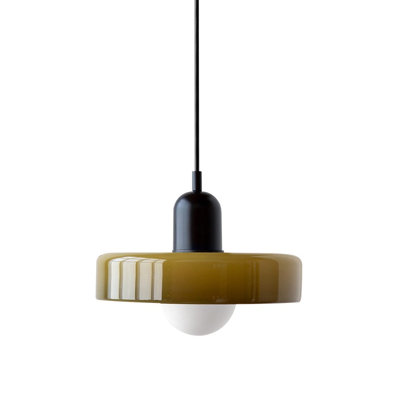 Morandi Glass Disc Orb Pendant Lamp S85