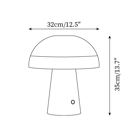 Nordic Minimalist Style Mushroom Shape Table Lamp M222