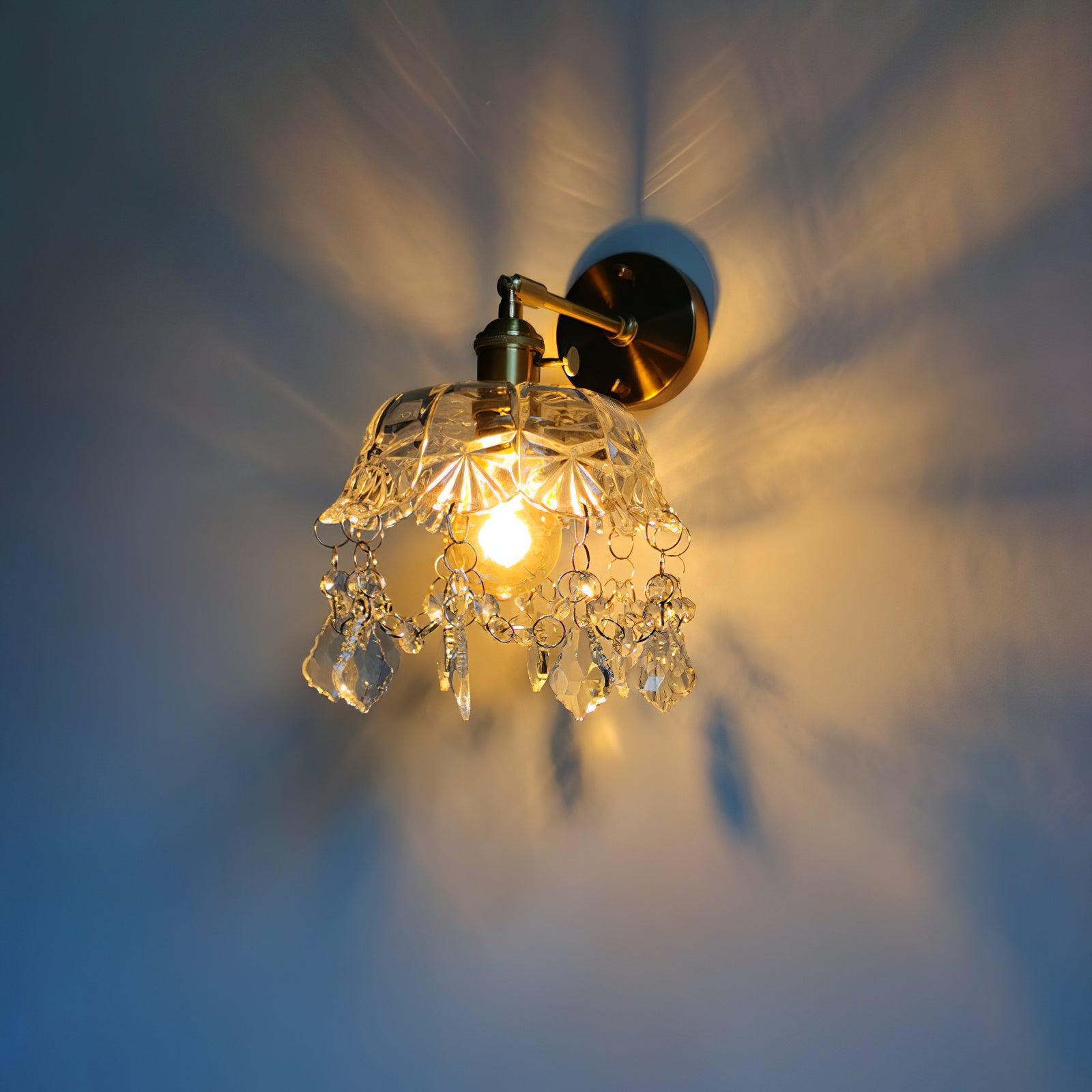 French Crystal Tassel Wall Light M470