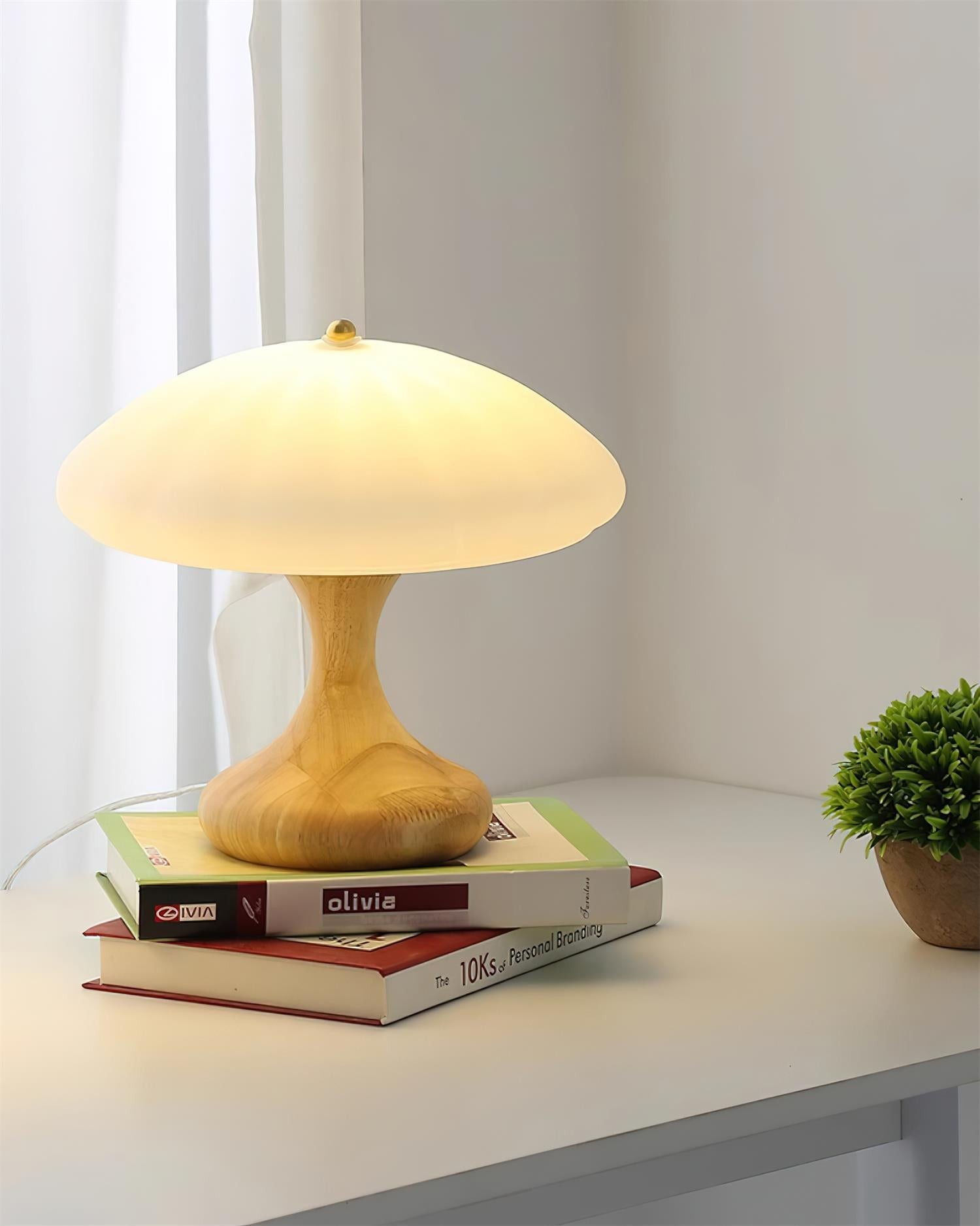 Mushroom Shape Curved Table Lamp M191