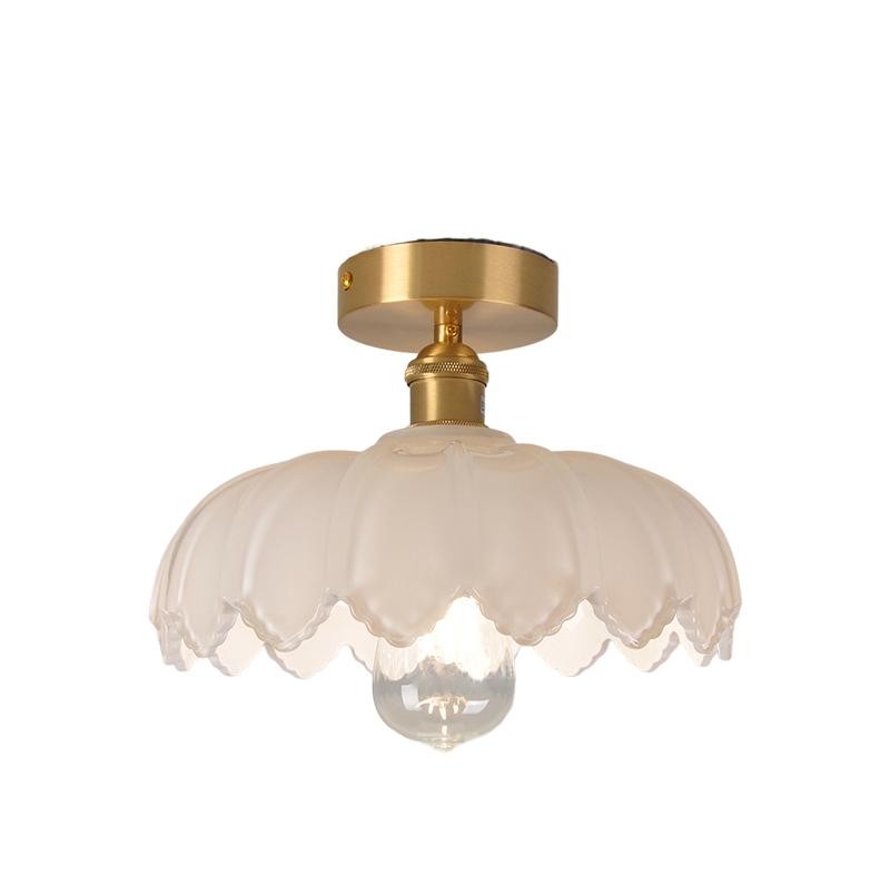 Retro Petal Glass Ceiling Lamp S118