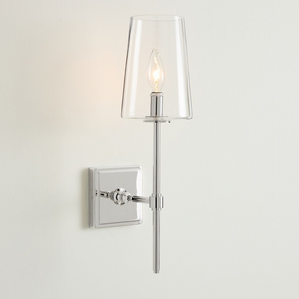 Derlina Multi-Head Candlestick Clear Glass Wall Lamp – Retro Metal Sconce T185