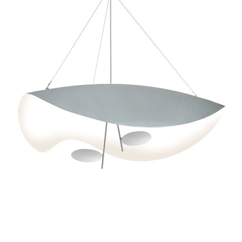 Modern Foil Curved Metal LED Pendant / Ceiling light for Bedroom