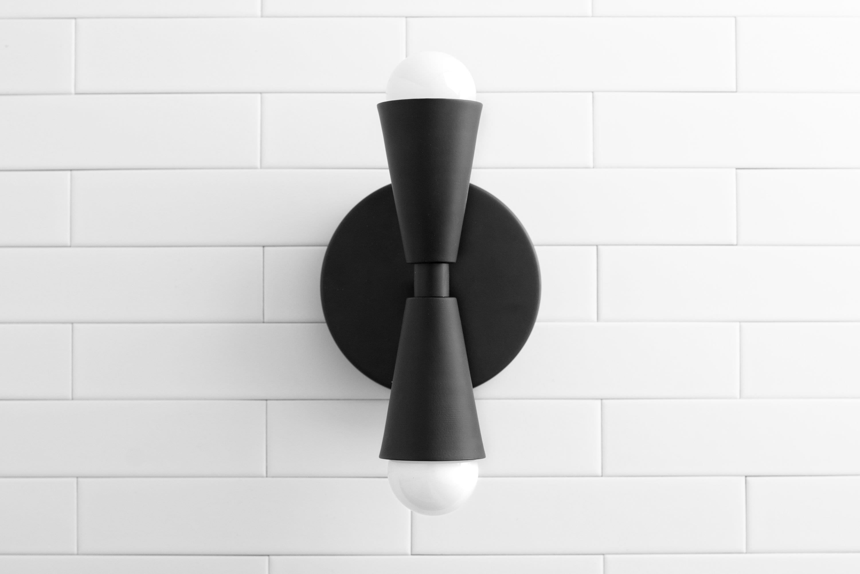 Pyralis Cone Linear Statement Wall Sconce - Modern Two Light Fixture T334