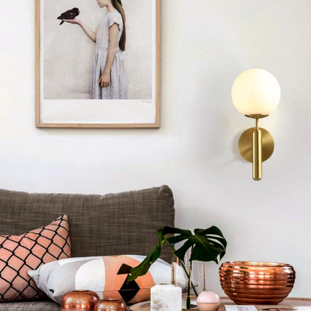Milky Glow Modern Metal Wall Lamp D791