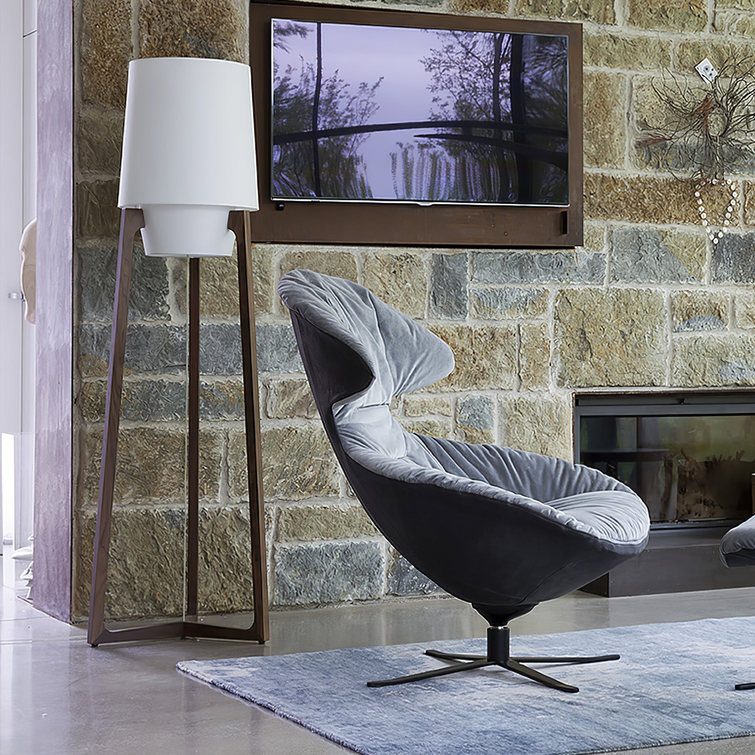 Modern Simple Chinese Style Solid Wood Floor Lamp M150