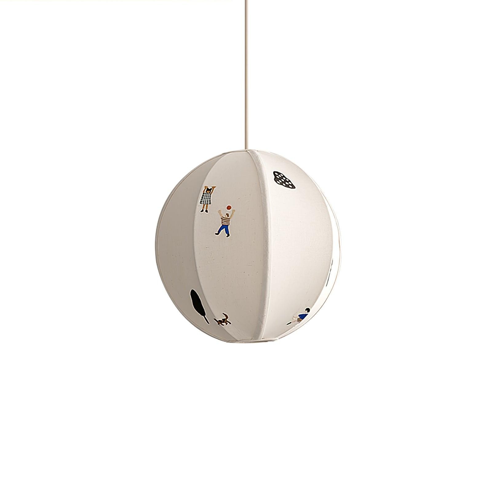 Park Embroidered Textile Pendant Lamp M442