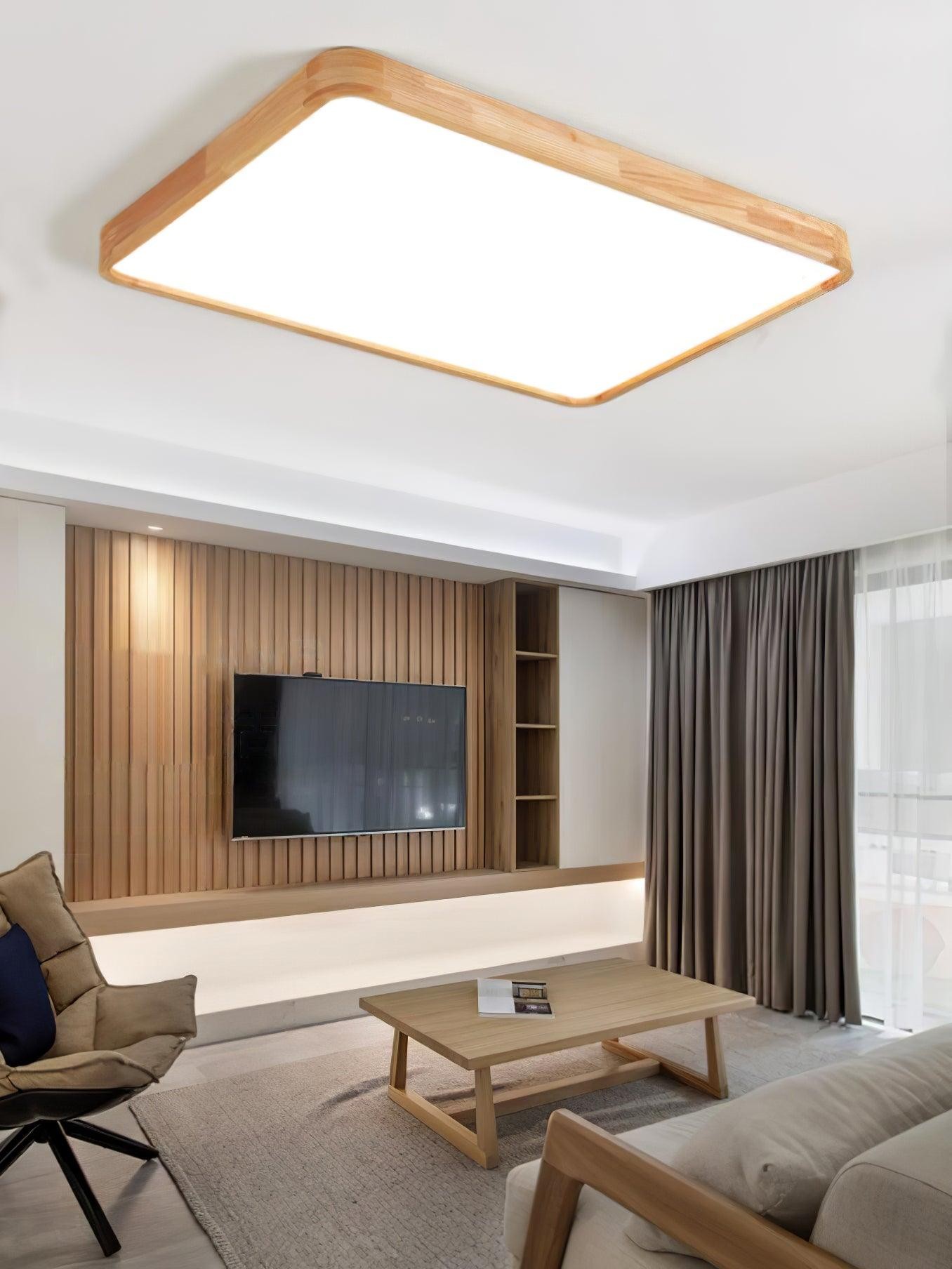 Wooden Geometric Ceiling Light M295