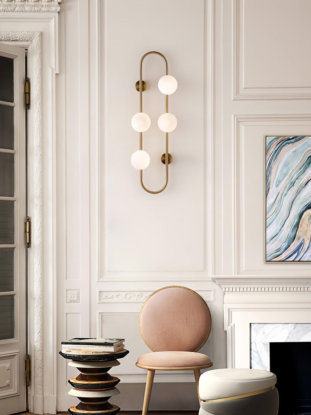 Nordic Modern Geometric Glass Globe Wall Lamp M489