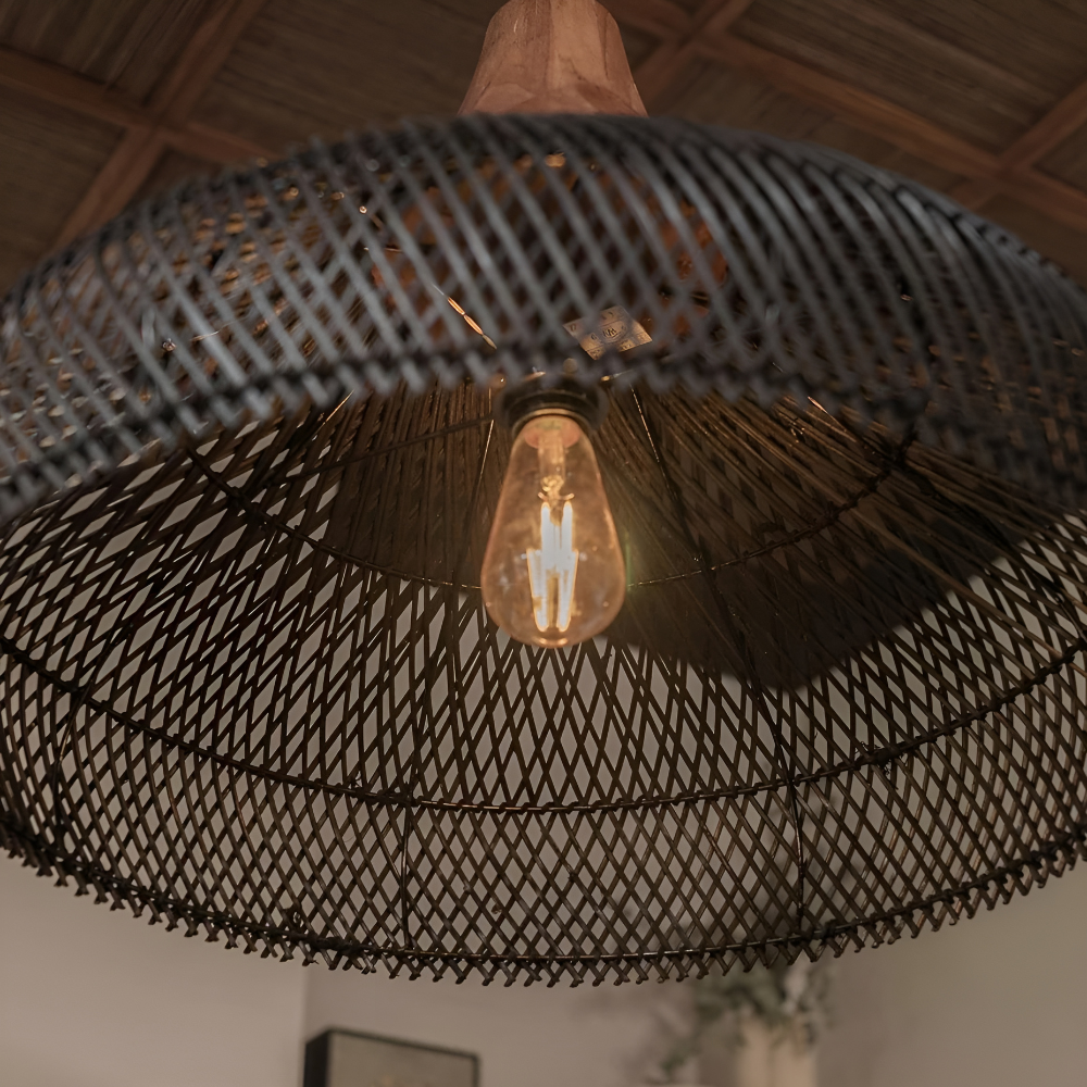 Retro Bohemian Rattan Pendant Light D836